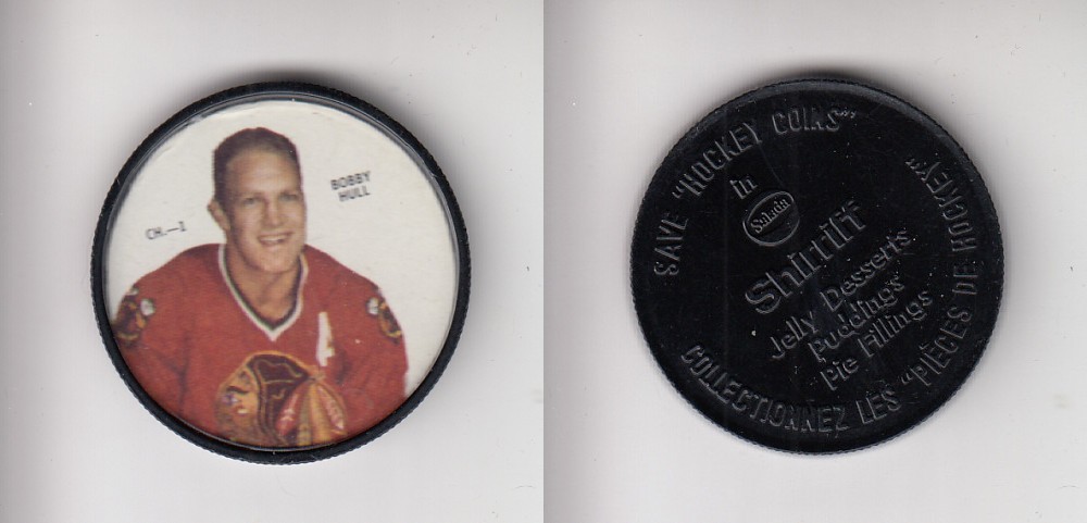 1968-69 SHIRRIFF HOCKEY COIN CH-1 B. HULL photo