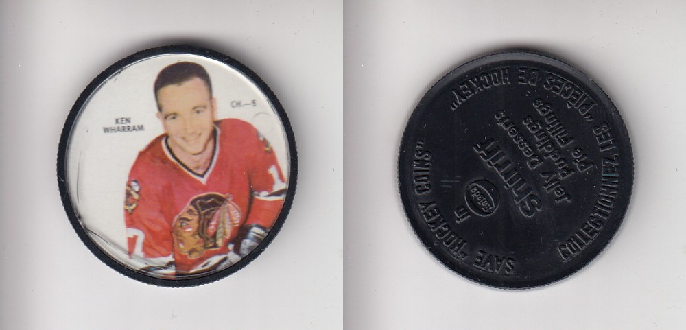 1968-69 SHIRRIFF HOCKEY COIN CH-5 K. WHARRAM photo