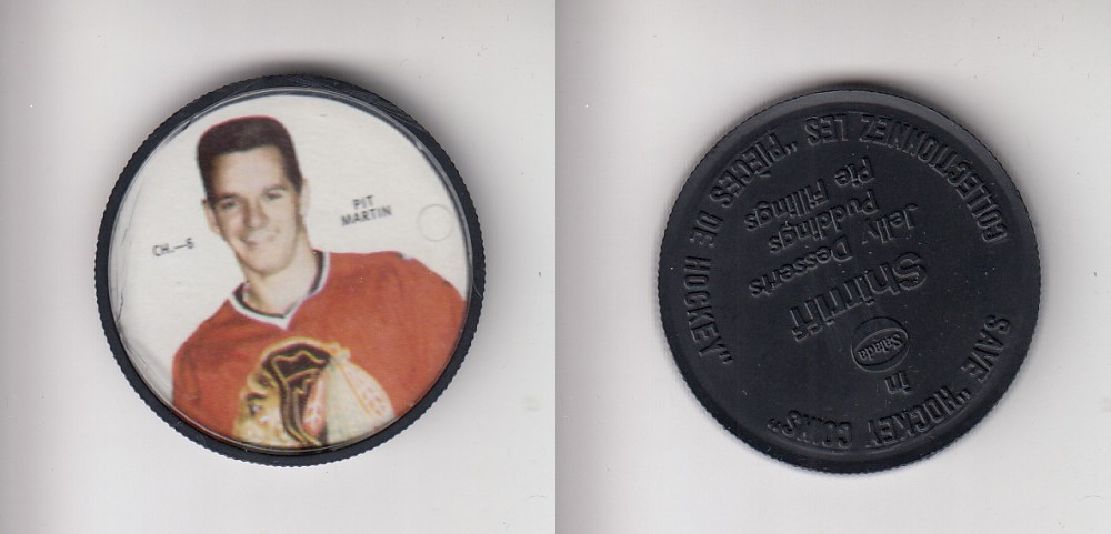 1968-69 SHIRRIFF HOCKEY COIN CH-6 P. MARTIN photo