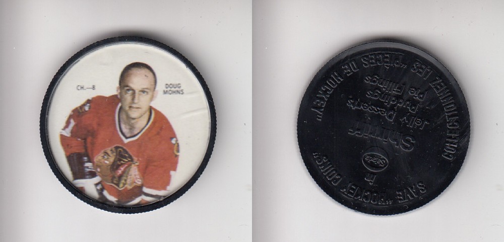 1968-69 SHIRRIFF HOCKEY COIN CH-8 D. MOHMS photo