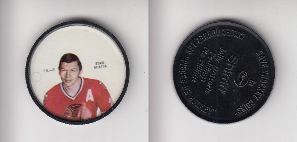 1968-69 SHIRRIFF HOCKEY COIN CH-9 S. MIKITA photo