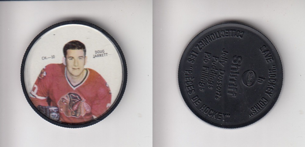 1968-69 SHIRRIFF HOCKEY COIN CH-10 D. JARRETT photo