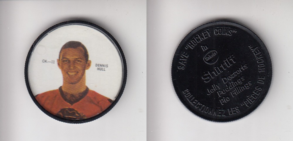 1968-69 SHIRRIFF HOCKEY COIN CH-11 D. HULL photo