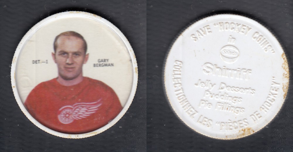 1968-69 SHIRRIFF HOCKEY COIN DET-1 G. BERGMAN photo