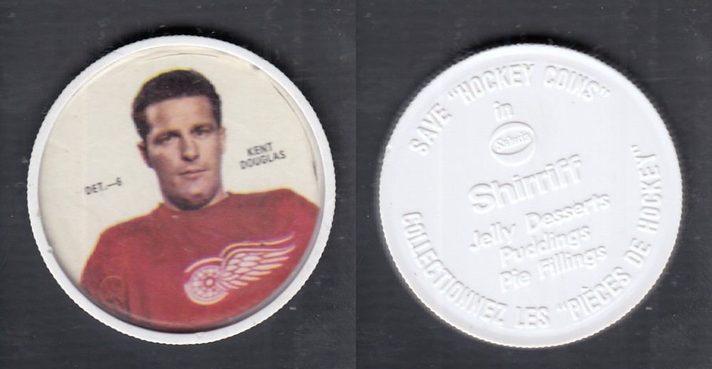 1968-69 SHIRRIFF HOCKEY COIN DET-6 K. DOUGLAS photo