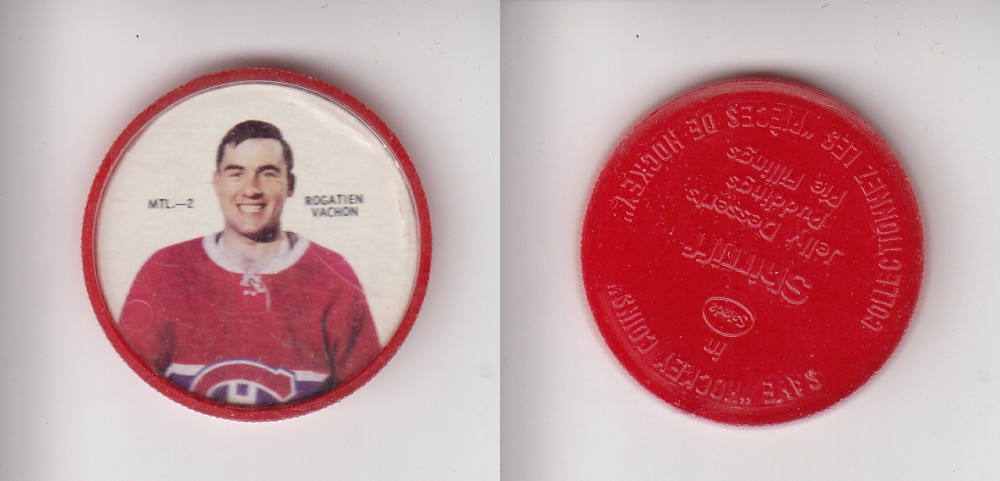 1968-69 SHIRRIFF HOCKEY COIN MTL-2 R. VACHON photo