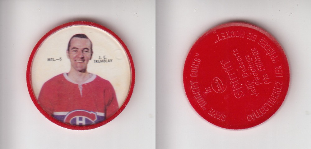 1968-69 SHIRRIFF HOCKEY COIN MTL-5 J.-C. TREMBLAY photo