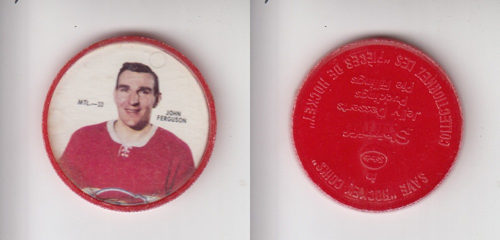 1968-69 SHIRRIFF HOCKEY COIN MTL-10 J. FERGUSON photo