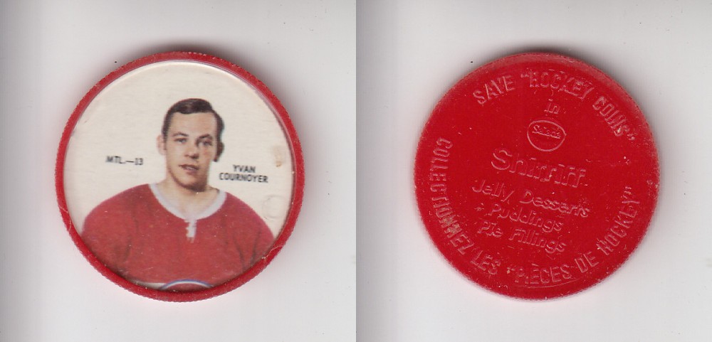 1968-69 SHIRRIFF HOCKEY COIN MTL-13 Y. COURNOYER photo