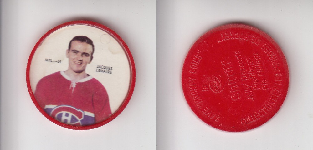 1968-69 SHIRRIFF HOCKEY COIN MTL-14 J. LEMAIRE photo