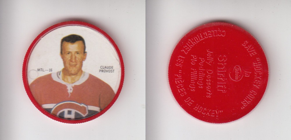 1968-69 SHIRRIFF HOCKEY COIN MTL-16 C. PROVOST *SP* photo