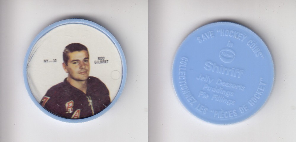 1968-69 SHIRRIFF HOCKEY COIN NY-10 R. GILBERT photo