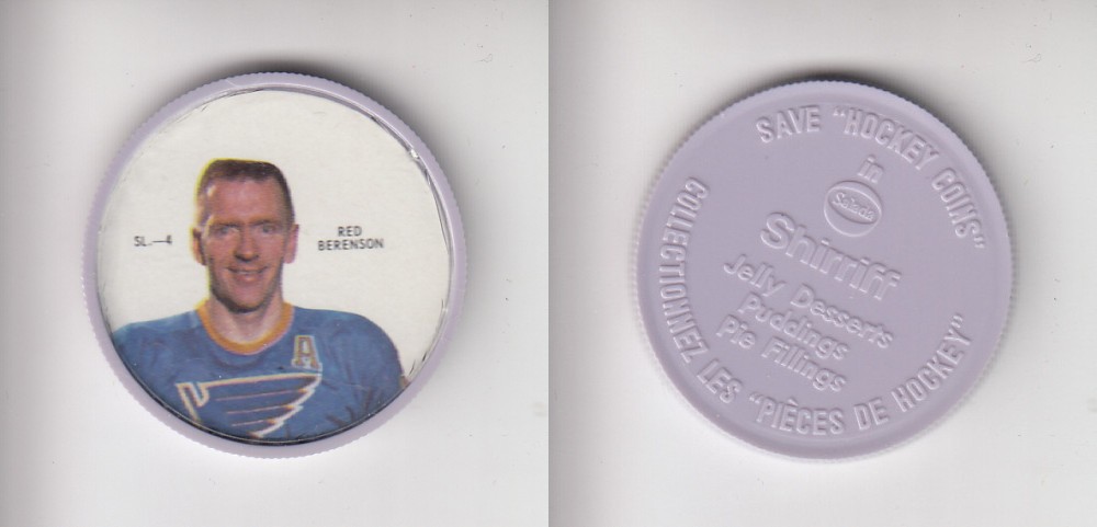 1968-69 SHIRRIFF HOCKEY COIN SL-3 A. ARBOUR photo