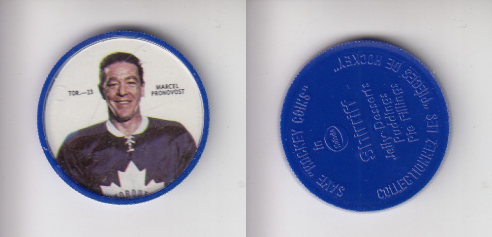 1968-69 SHIRRIFF HOCKEY COIN TOR-13 M. PRONOVOST photo