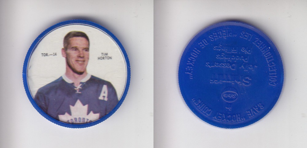 1968-69 SHIRRIFF HOCKEY COIN TOR-14 T. HORTONS photo