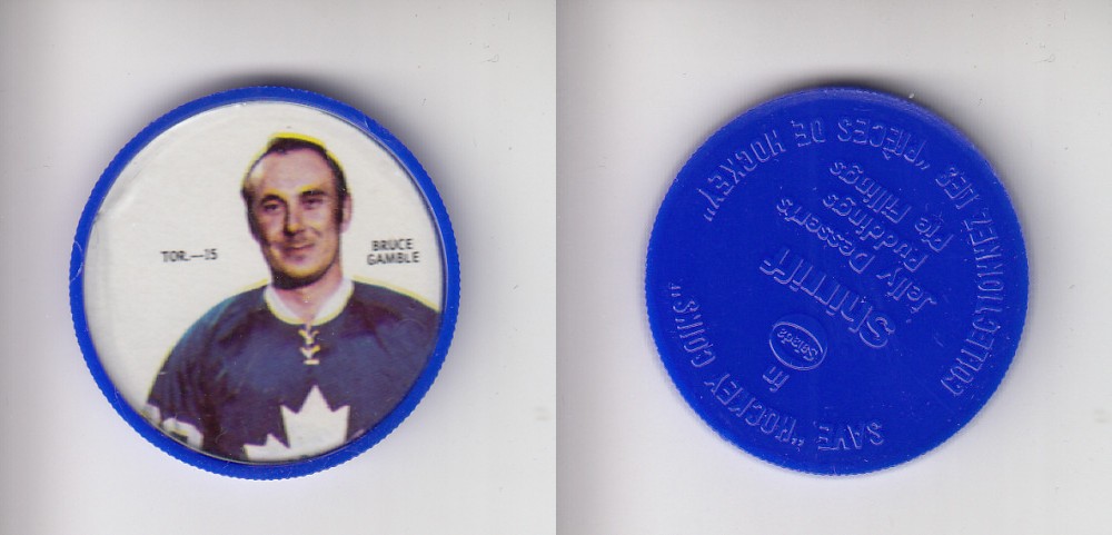 1968-69 SHIRRIFF HOCKEY COIN TOR-15 B. GAMBLE photo