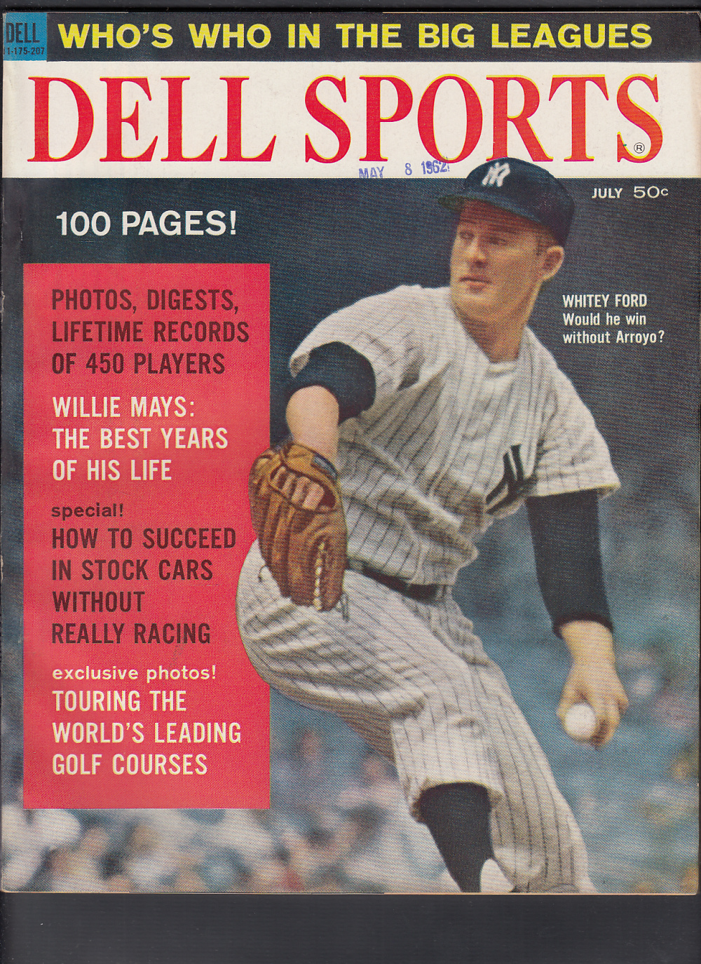1962 DELL SPORTS FULL MAGAZINE W. FORD ON COVER  photo