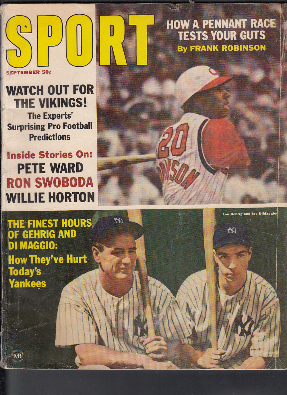 1965 SPORT FULL MAGAZINE J. DIMAGGIO ON COVER photo