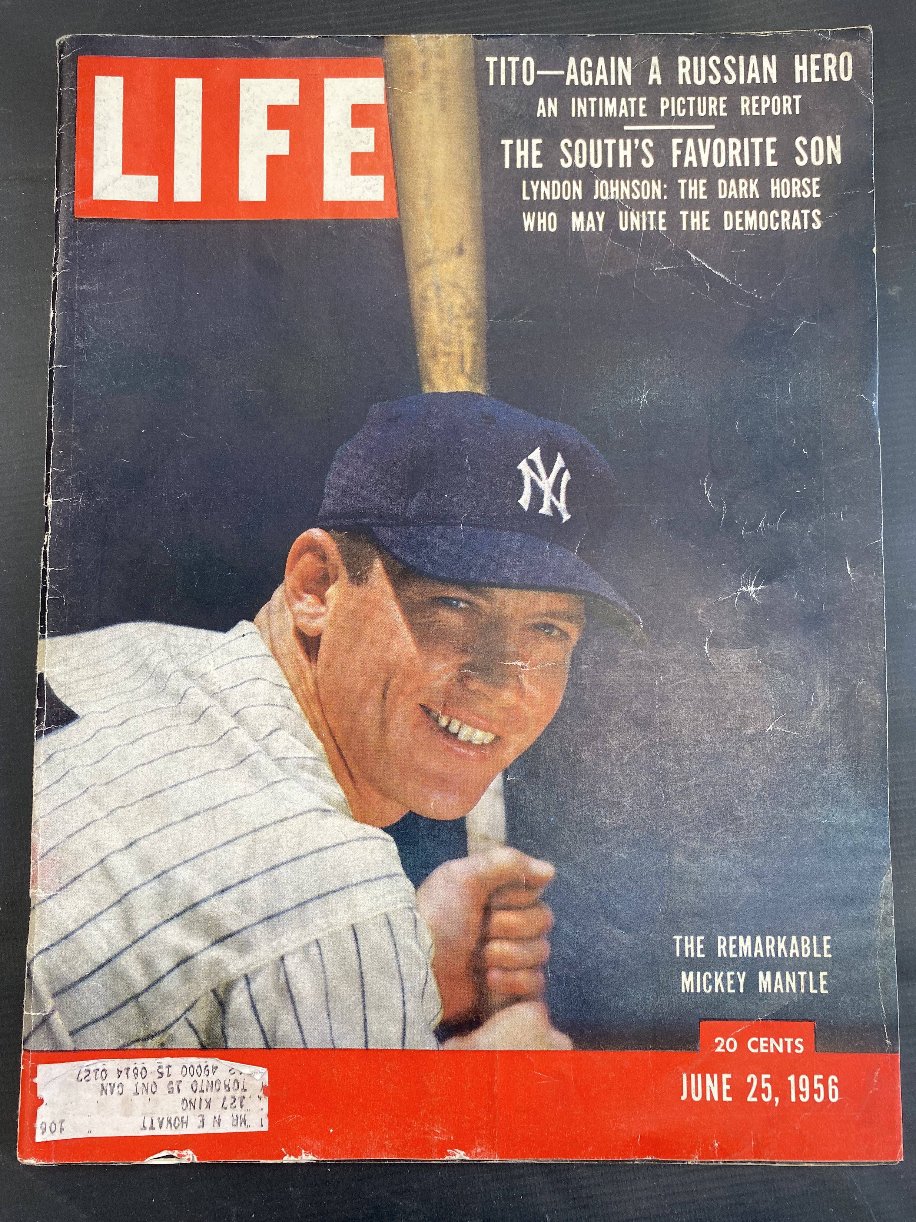 1956 LIFE FULL MAGAZINE M. MANTLE ON COVER photo