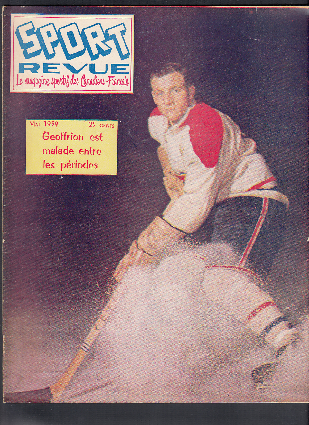 1959 SPORT REVUE MAGAZINE D. MOORE ON COVER photo