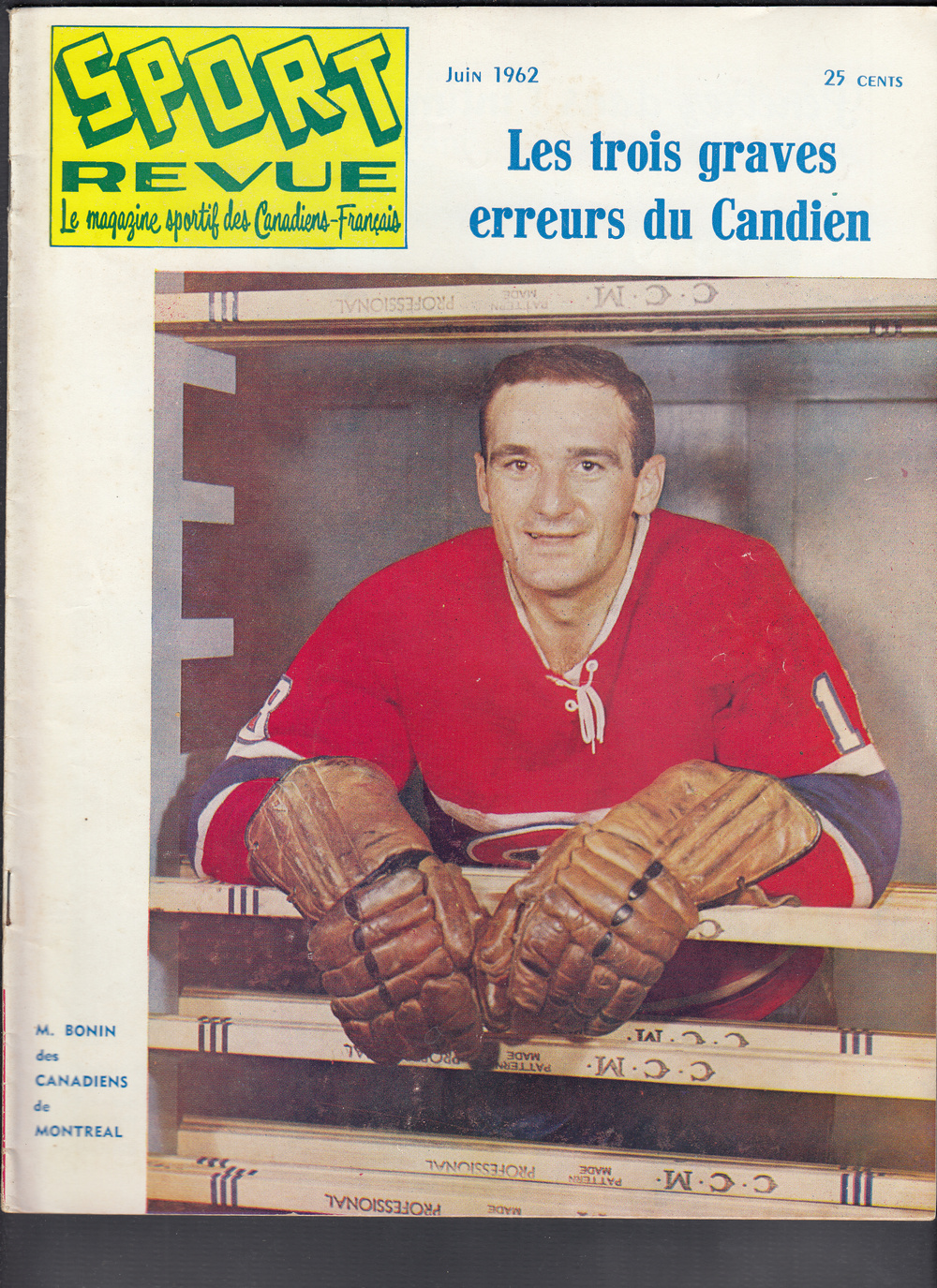 1962 SPORT REVUE MAGAZINE M. BONIN ON COVER photo