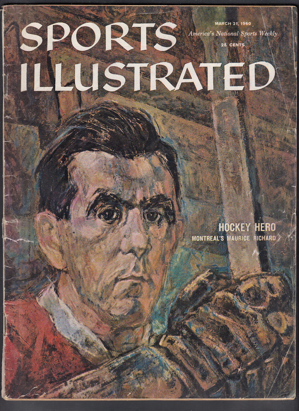 1960 SPORTS ILLUSTRATED MAGAZINE M. RICHARD ON COVER photo