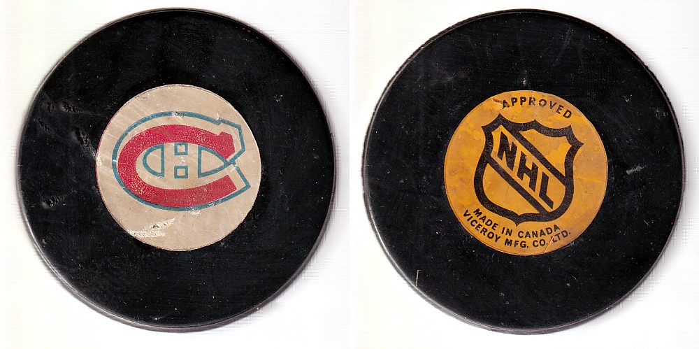 1973-75 VICEROY V2 MONTREAL CANADIENS GAME PUCK photo