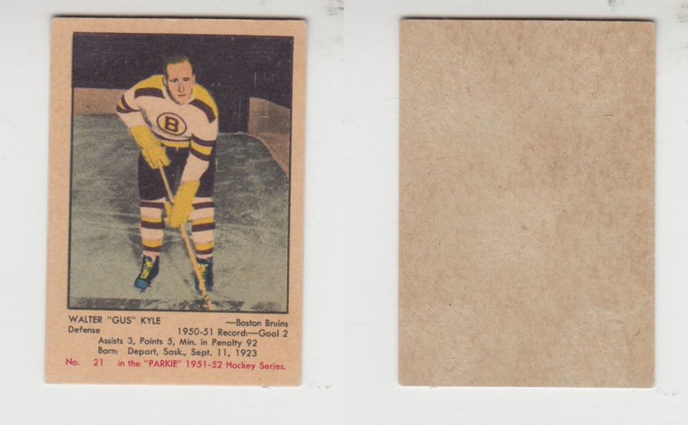 1951-52 PARKHURST HOCKEY CARD #21 W. KYLE photo