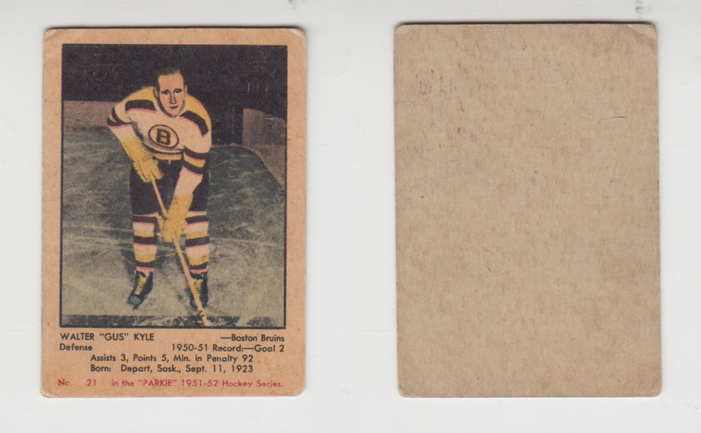 1951-52 PARKHURST HOCKEY CARD #21 W. KYLE photo