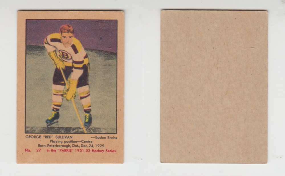 1951-52 PARKHURST HOCKEY CARD #27 G. SULLIVAN photo