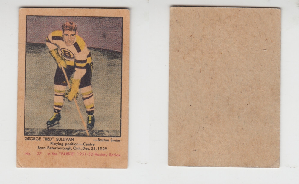 1951-52 PARKHURST HOCKEY CARD #27 G. SULLIVAN photo