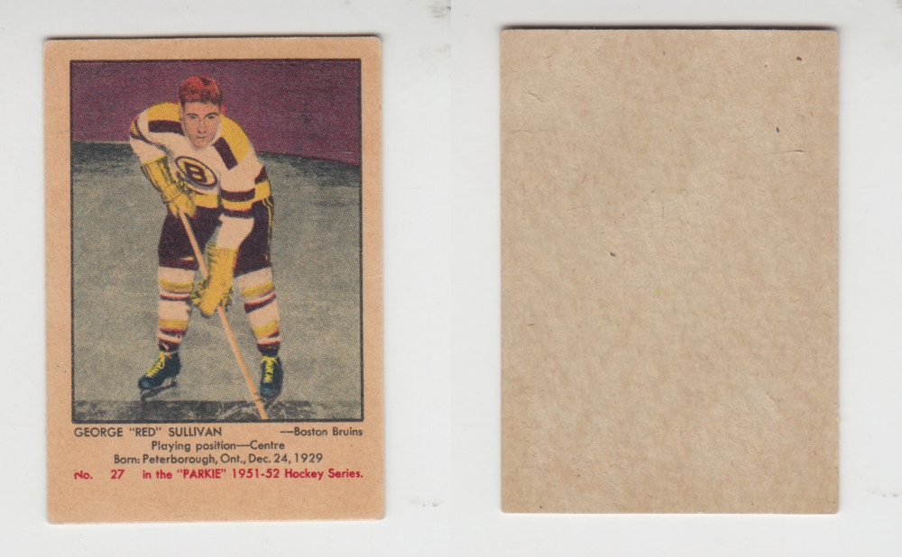 1951-52 PARKHURST HOCKEY CARD #27 G. SULLIVAN photo