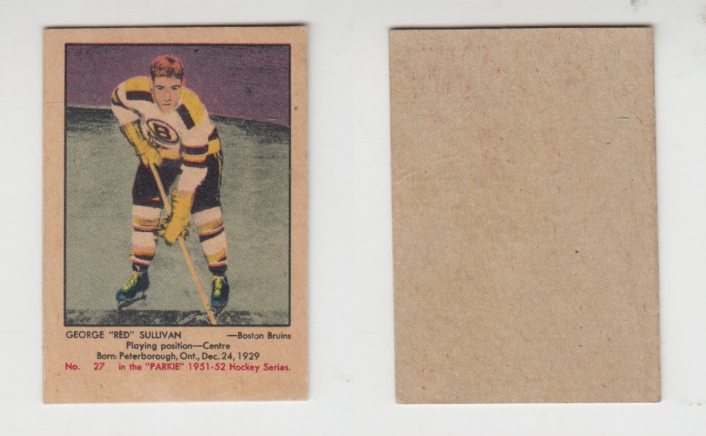 1951-52 PARKHURST HOCKEY CARD #27 G. SULLIVAN photo