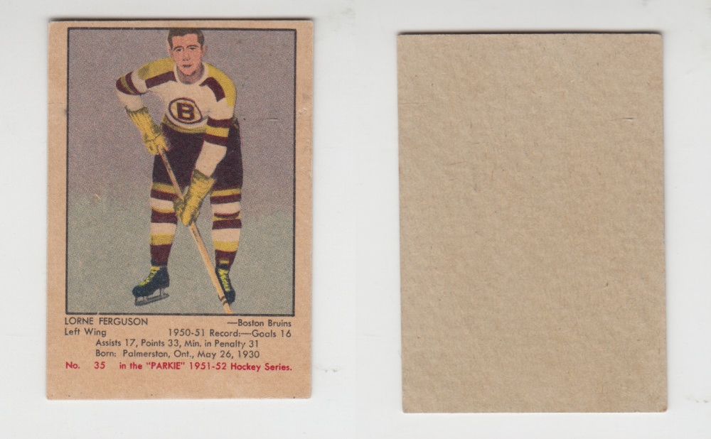 1951-52 PARKHURST HOCKEY CARD #35 L. FERGUSON photo