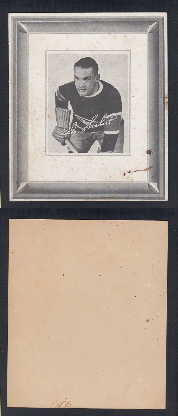 1938-39 QUAKER OATS HOCKEY CARD B. SIEBERT photo