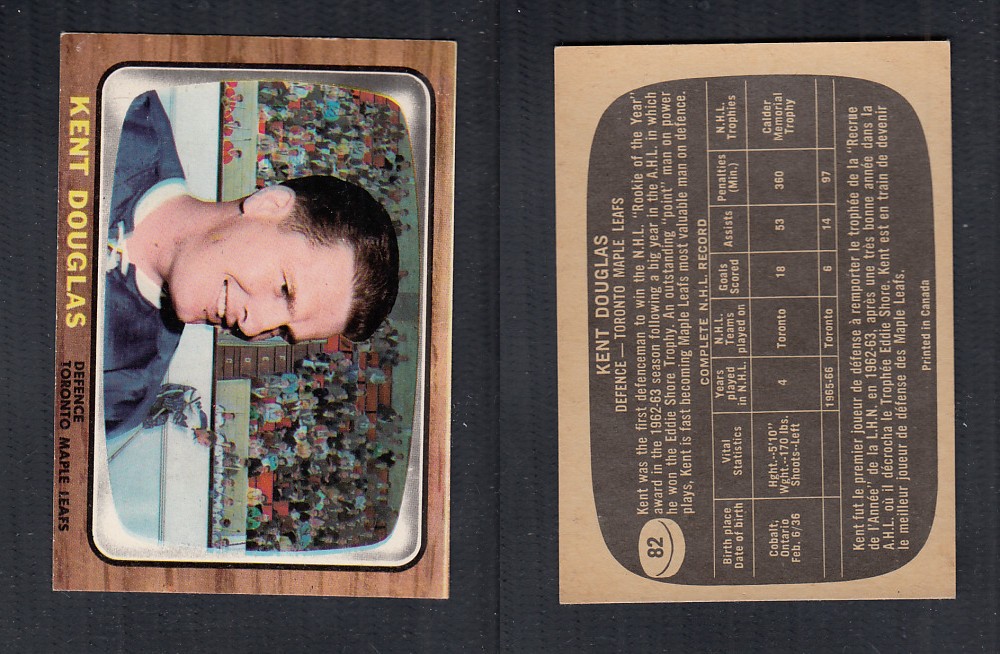 1966-67 TOPPS HOCKEY CARD #82 K. DOUGLAS  photo