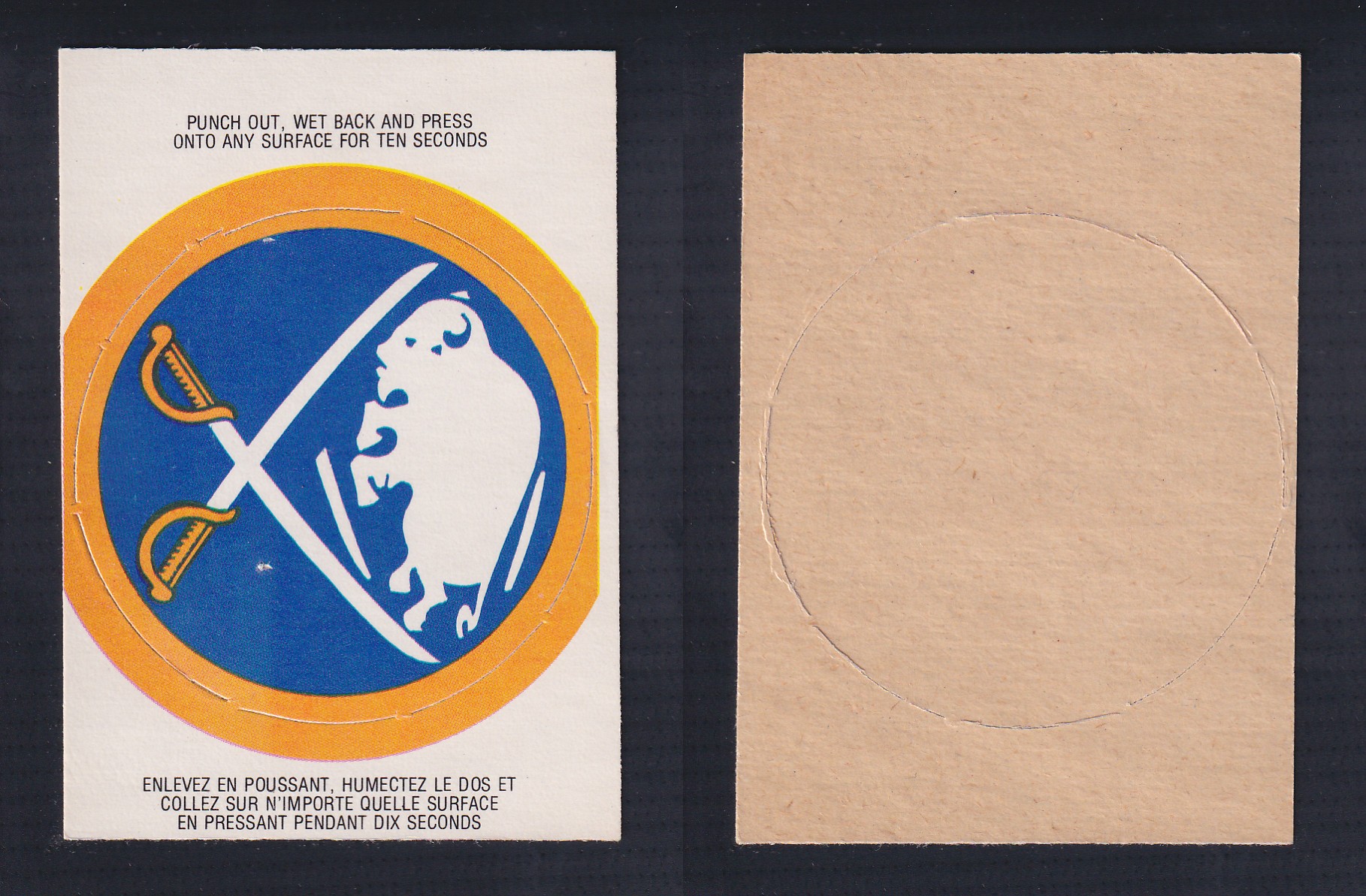 1973-74 O-PEE-CHEE TEAM LOGO BUFFALO SABRES photo