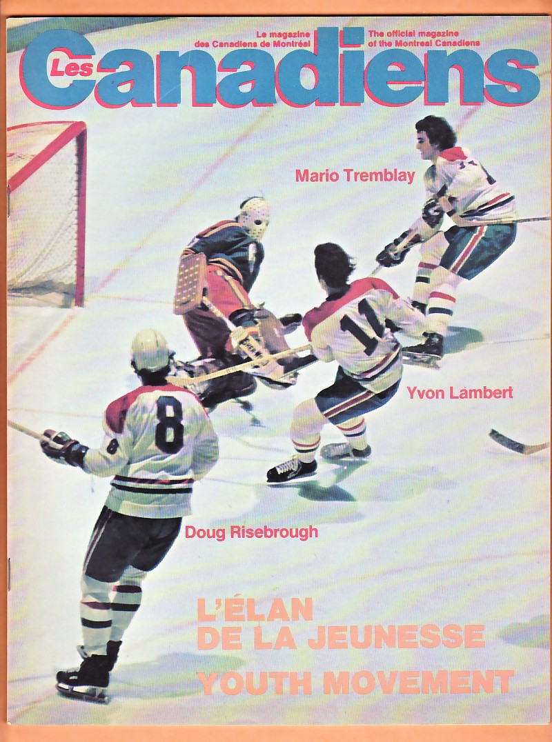 1975 MONTREAL CANADIENS PROGRAM photo